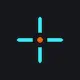 100% Ai made cyan custom crosshair