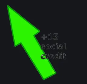 +15 social credit green custom crosshair