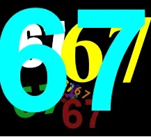 67 six seven cyan custom crosshair