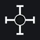 A circle with completely clear in the centre! (With outer hairs) white custom crosshair