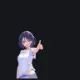 ai generated anime girl pointing at shi custom crosshair