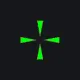 AIM green custom crosshair