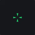 AIM v1 green custom crosshair