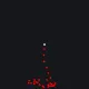 AK-47 CS2 Animated recoil pattern red custom crosshair