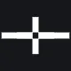 Animation/motion sickness (bold) white custom crosshair