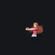 Anime Girl pointing custom crosshair
