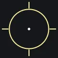 Apex Legends Holo yellow custom crosshair