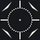 AR white custom crosshair