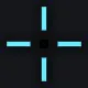 AR V2 cyan custom crosshair