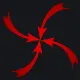 Arrows pointng red custom crosshair