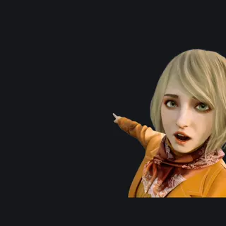 Ashley Graham from RE4 Remake orange custom crosshair