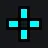 Bad Aim cyan custom crosshair