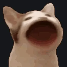 Big Mouth Cat  ₍^.  ̫.^₎ orange animated custom crosshair