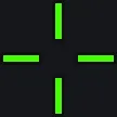 Big oldskool CS green custom crosshair