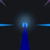 BLOOMIN IRON DOT WITH HORIZON AND DEPTH MARKERS blue custom crosshair