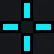 blue + cyan custom crosshair