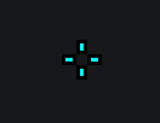 blue and black crosshair