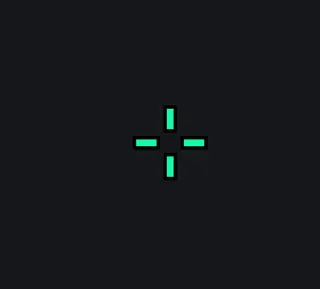blue cross green custom crosshair