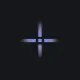 blue crosshair