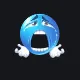 blue crying face custom crosshair