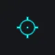 Blue Holographic cyan custom crosshair