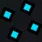 blue minimalistic "circle" cyan custom crosshair