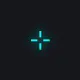 Blue X-1 cyan custom crosshair