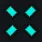 Blue X cyan custom crosshair