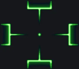 Brackets 2 (from UT2004) green custom crosshair