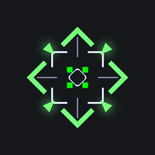 Bright green green custom crosshair