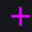 Bright pink crosshair -