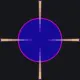 Bulls eye blue custom crosshair