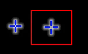 celownik blue black custom crosshair