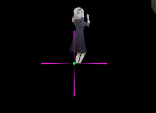 Chika Dance black animated custom crosshair