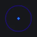Circle blue custom crosshair