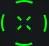 Circle Lines + X green custom crosshair