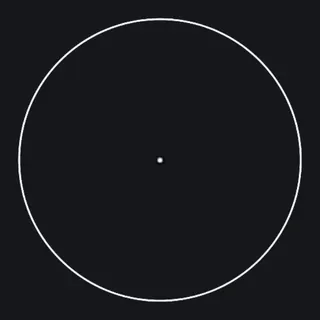 Circle on Top white custom crosshair