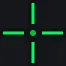 Classical cross green custom crosshair