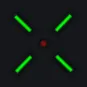 Clean and simple green custom crosshair