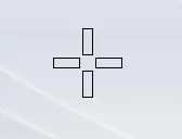 CLEAR CROSSHAIR NO MIDDLE