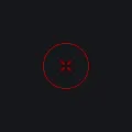 close and far ranged red custom crosshair