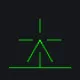 坦克瞄具/中式三角瞄具(CN tank's optical sight) green custom crosshair