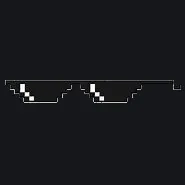 cool minecraft sun glasse white custom crosshair