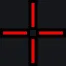 Corrupted red custom crosshair
