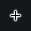 cross glow white custom crosshair
