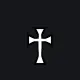 Cross with an Iron Cross motif white custom crosshair