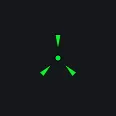 三角形状瞄准 green custom crosshair