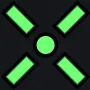 交叉圆点 green custom crosshair