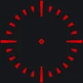 a red custom crosshair