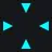 1 cyan custom crosshair